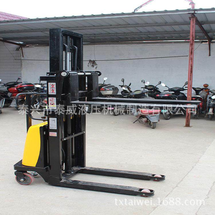 江苏手推无品牌/电升电动半叉车1吨2小吨/手推电堆高机/型升半电