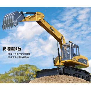 大号挖掘机挖机合金版 线10 挖5掘机3852土.4G214无遥控挖土机1