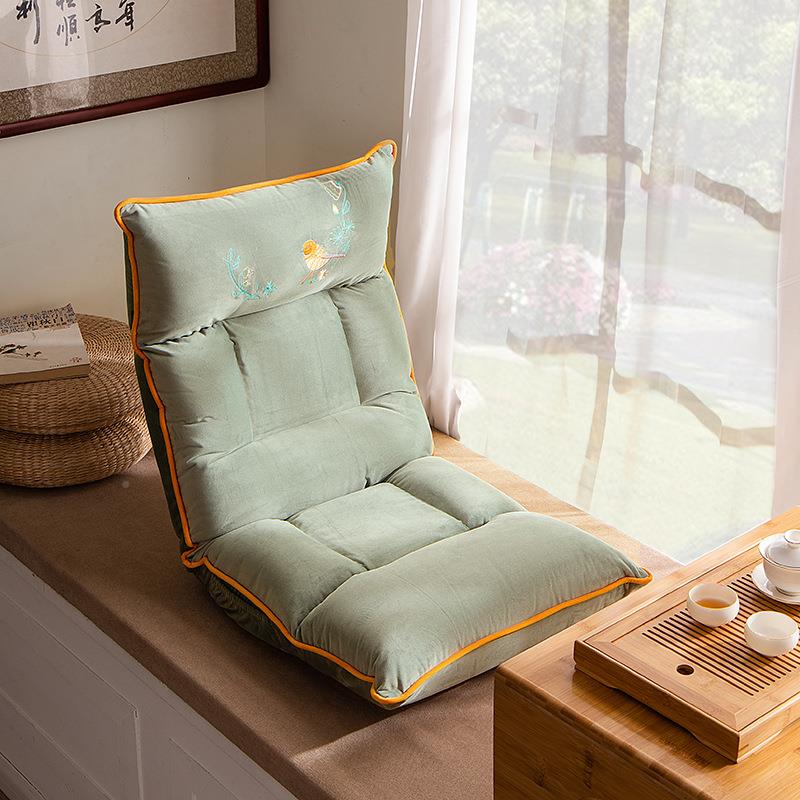 台轻奢小懒人躺沙发榻榻LD023-A米阳休闲椅卧室沙发可可睡中国风