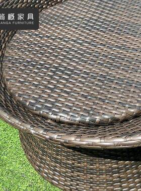 户外家具踏庭院22-8-2-3酒店别墅藤椅民三茶宿阳台海景房躺椅脚几