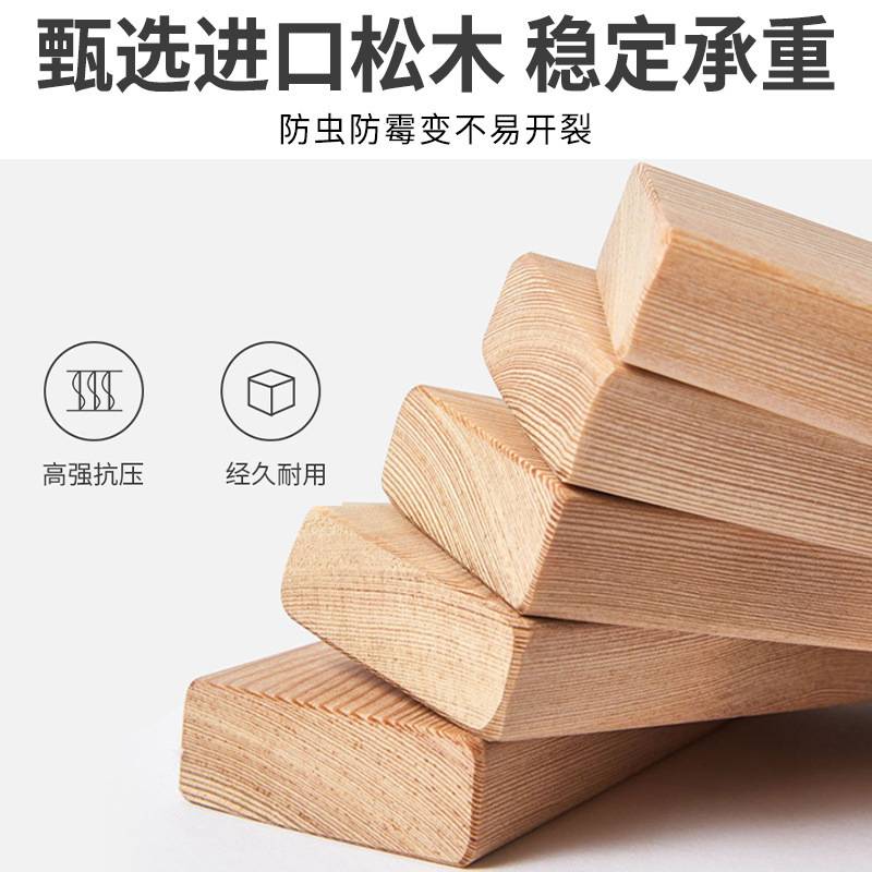 实木床双人床1.5用主卧大床经济型加厚加粗1.2米单人出租房床外贸