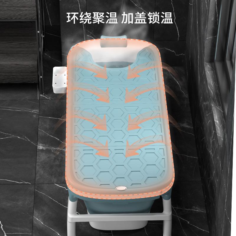 加厚加YMQ泡澡大号大泡澡桶人折叠浴桶儿童洗澡桶人浴盆成洗家用