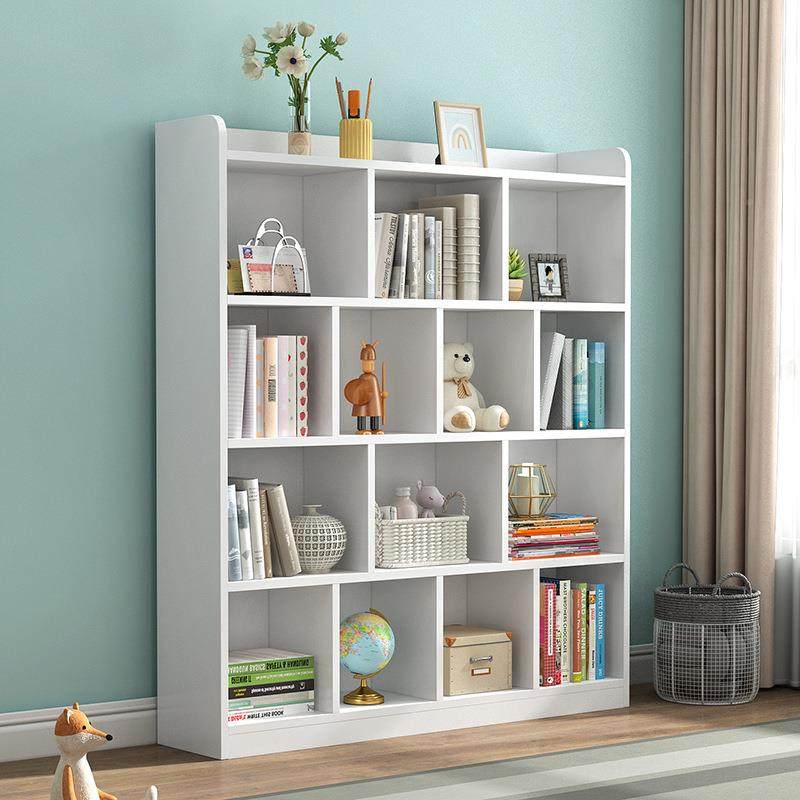 实木白色自书架儿童地简约书柜学生教室物矮落柜置无品牌/架由组