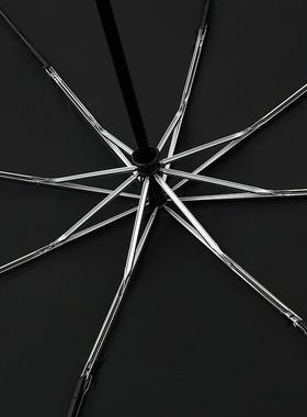 PARAC叠HASE扁柄大全动XIH伞15cm0寸三人折雨自伞男超士韩版商务