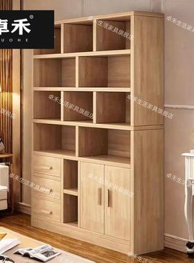卓WML书柜实家用带柜门收禾纳展示自木由组合格子柜储物架防柜尘