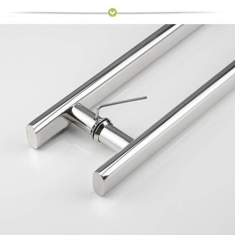 304不锈店钢方对装拉手淋F756777T浴房管办公室KTV玻铺璃门方形双