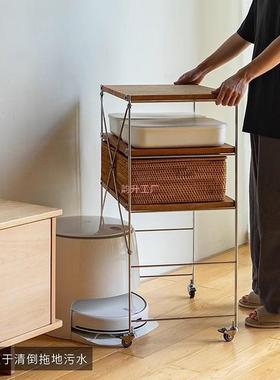 日式人置物架架厅收客纳架落地多功能储物家用展示书扫地机器MG16