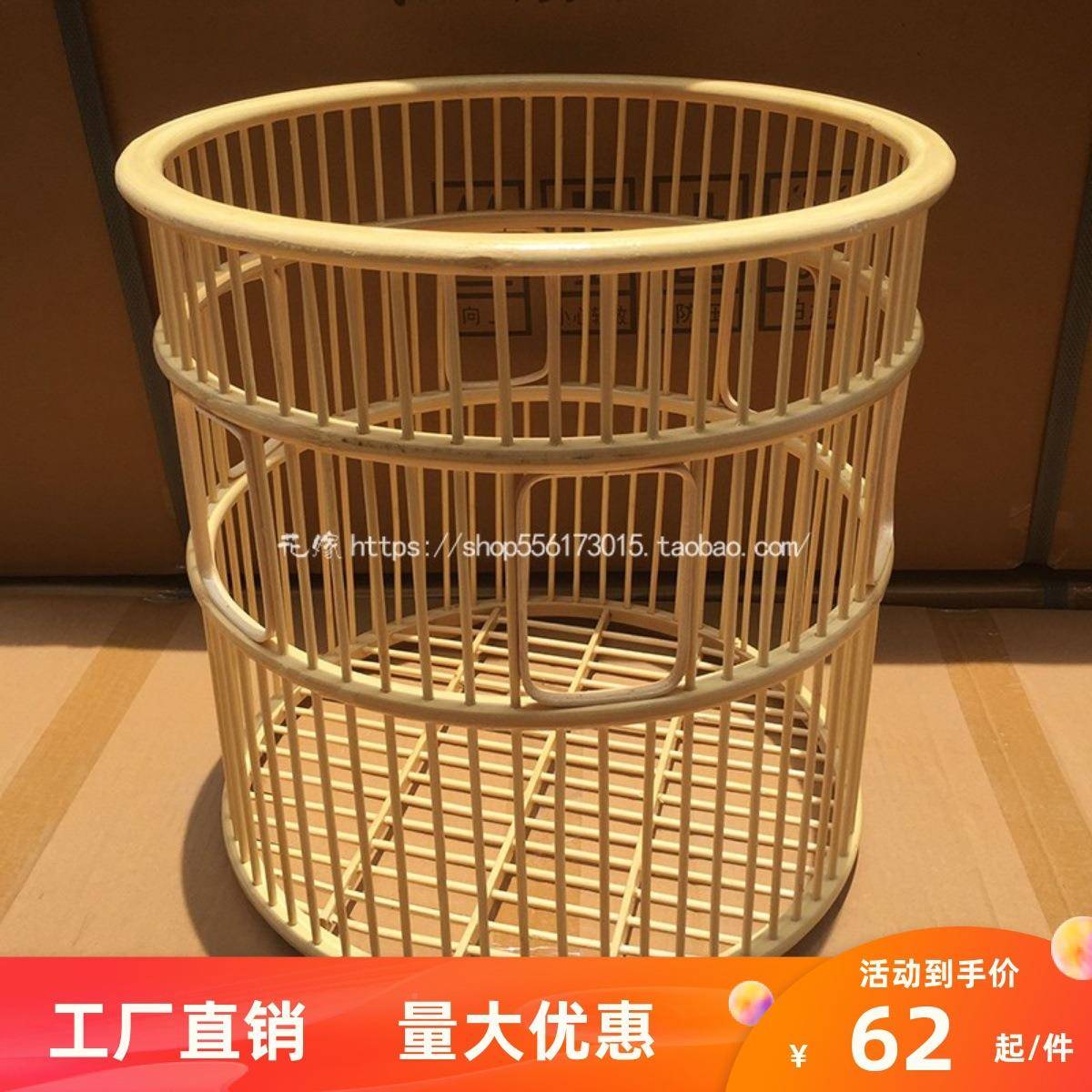 XEI3竹毛藤编店巾筐酒卫生间布草篮竹F7588HT8收篮脏衣筐纳筐手工