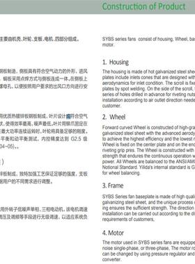 亿利B达风机SYBS系列离心S风机SFNUY15E