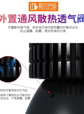 ?ld鳍片工矿灯厂房车间照明灯防眩目10e0w150工KKD业吊灯w仓库球