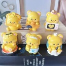 石膏娃娃手工DIY儿童创意涂色涂鸦彩绘画白模填色骑车汽车玩具