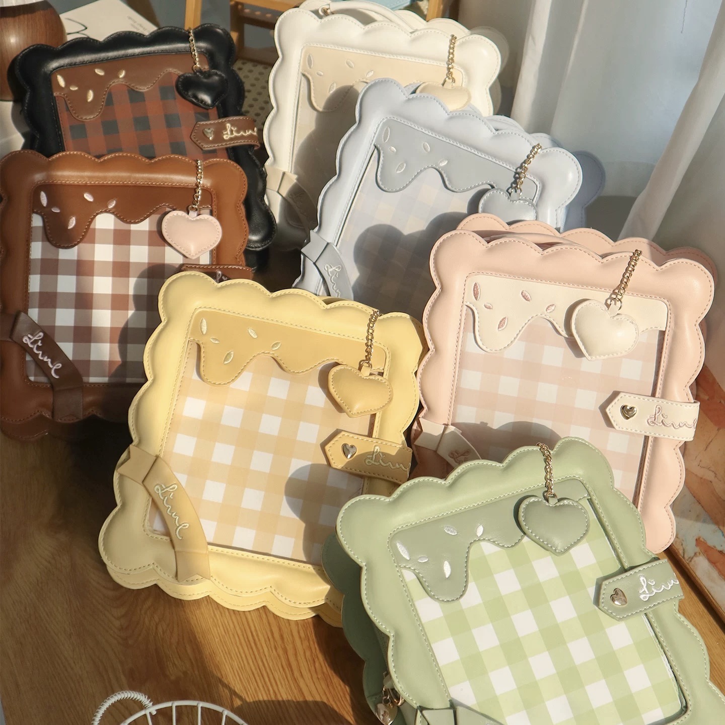 小饼干痛包斜挎双肩娃包绿山墙小食量可爱日手提常通勤二次元女包