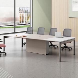 小型会议桌商务洽谈接待会条形议室桌子组合简约现代创意小会议桌