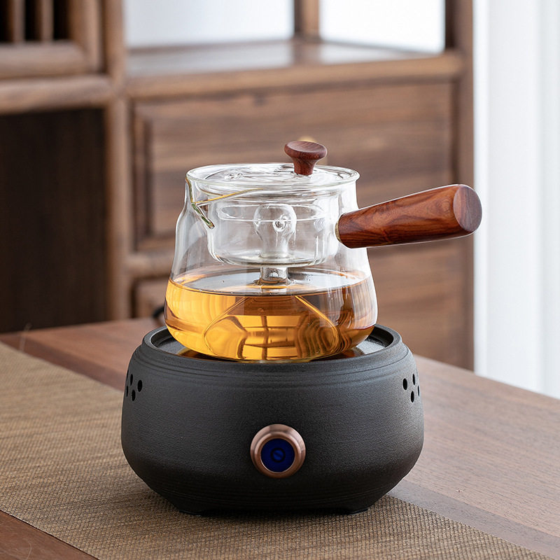 煮茶器套装玻璃煮茶壶网红办公室煮蒸茶器烧水壶家用小型电陶炉