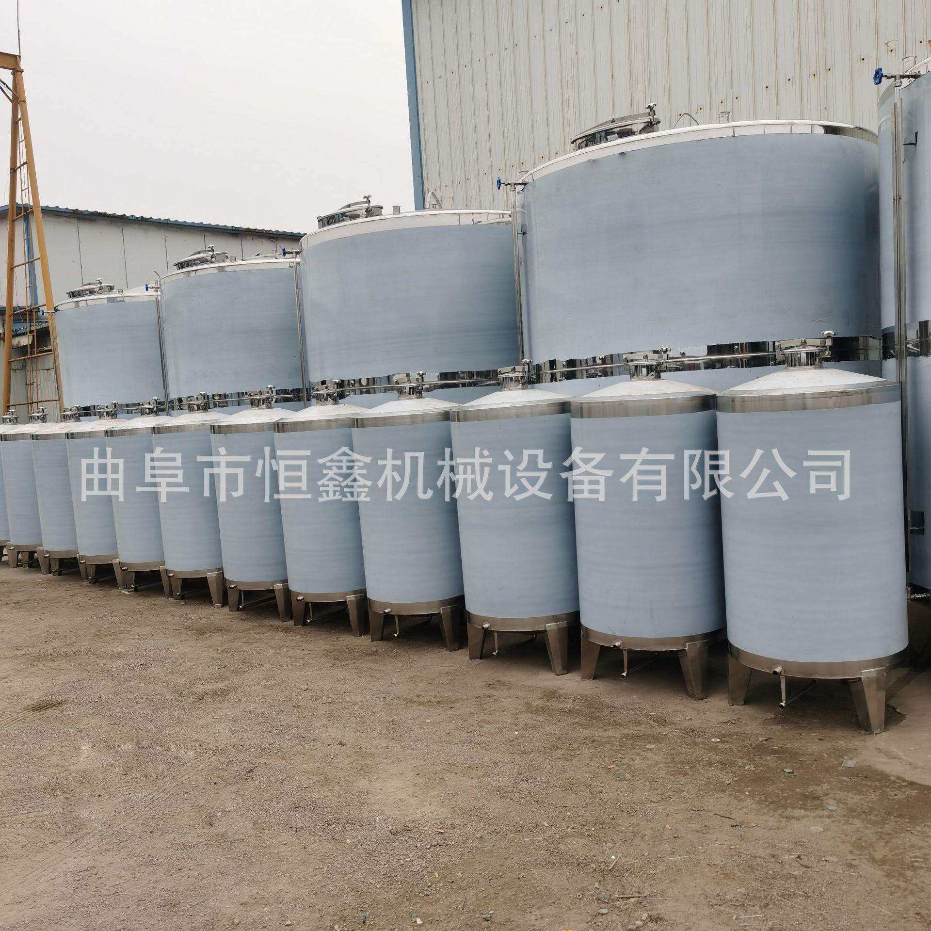 制作不锈钢保温罐酒水储存罐304不锈钢5立方不锈钢酒罐