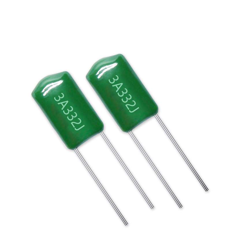 插件CL11 涤纶电容3A332J 3.3NF 脚距5mm 1000V332J薄膜电容器