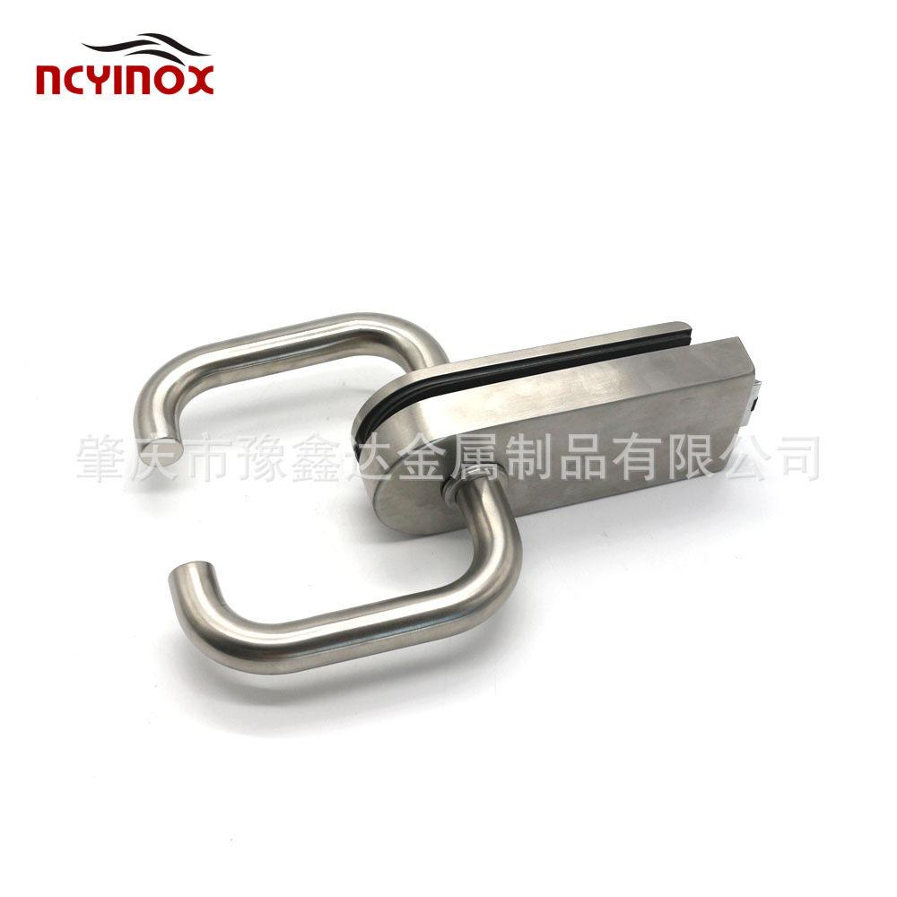 NCY-1601 铝合金玻璃隔断锁 办公室无框玻璃门把手锁执手可换