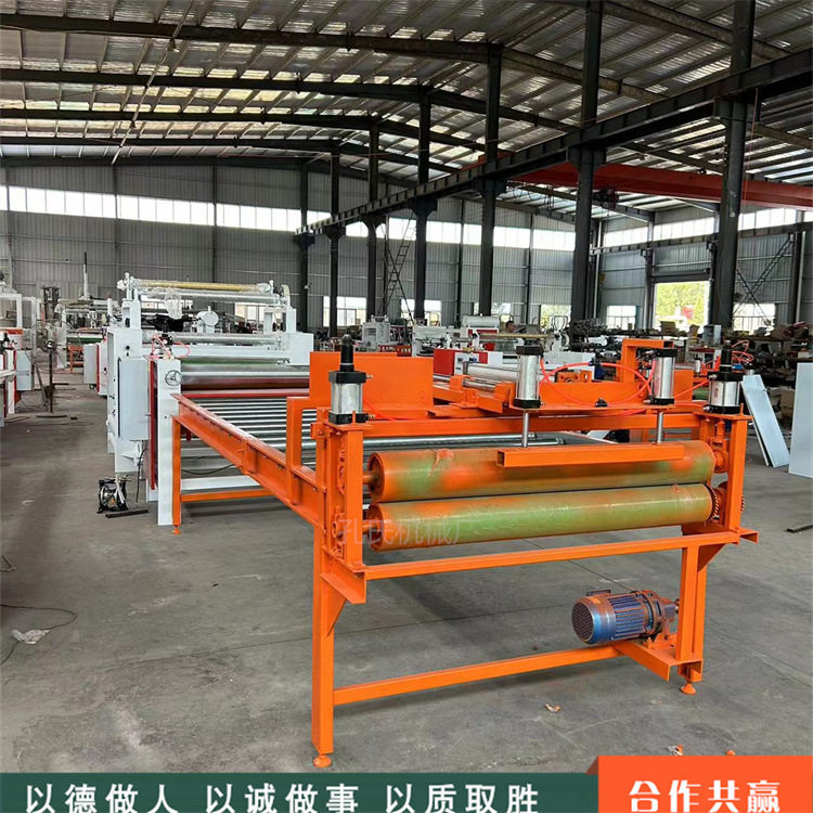 自动码垛密度板双面涂胶贴合机 喜庆挂件红纸植绒布白乳胶平贴机