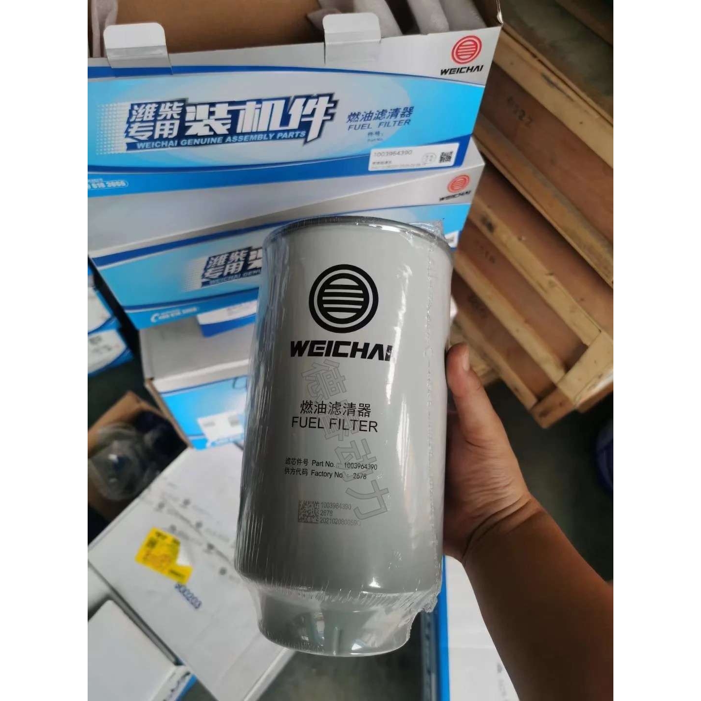 燃油粗滤芯1003964390潍柴 博杜安12M33 16M33 原厂Baudouin