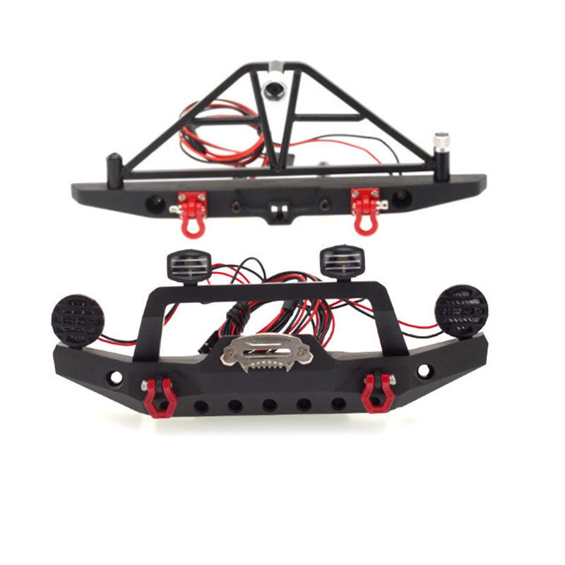 攀爬车前杠防撞TRX4SCX10Axialscx10iiiAX103007金属前后杠