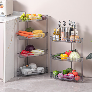 守一2023新款墙角多层置物架厨房家用收纳整理多功能三角形收纳架