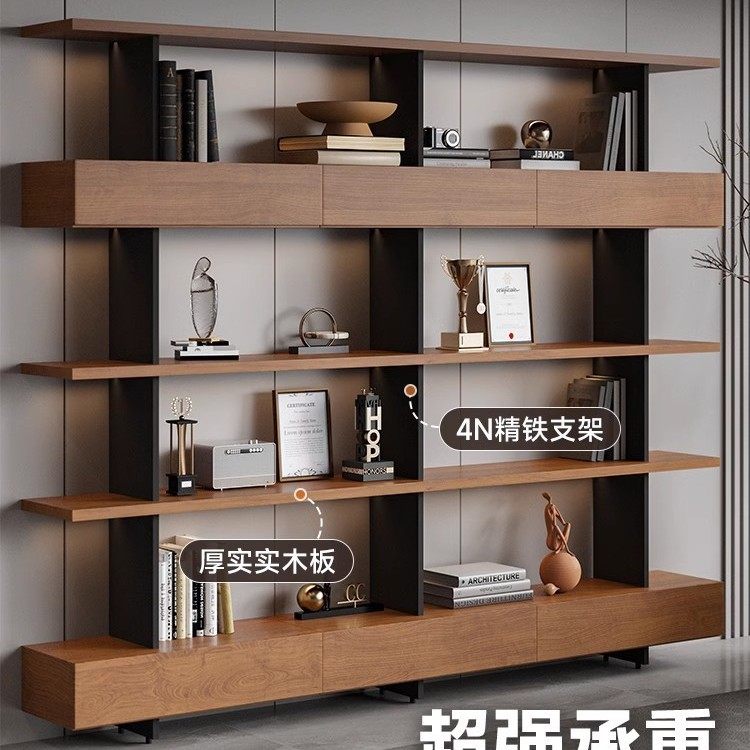 实木书架多层简约收纳书柜复古办公室展示架置物架美式落地客厅,电子元器件市场,电线扎带/束线带,淘宝优惠券,粉丝福利购,淘宝优惠卷