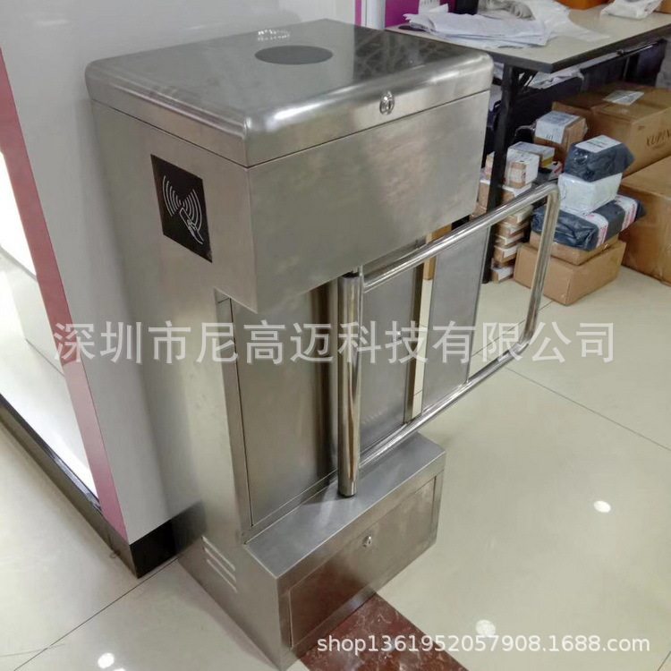 智能门禁立式不锈钢摆闸小区工地码头刷卡单项人行通道匝档辊闸机