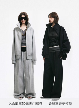 DIONYS*Stand Collar Basic Hoodie 基础宽松立领休闲加绒卫衣