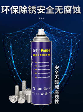 铁手Fe501防锈润滑剂除锈清洁车门把手润滑限位器锁具工具保养