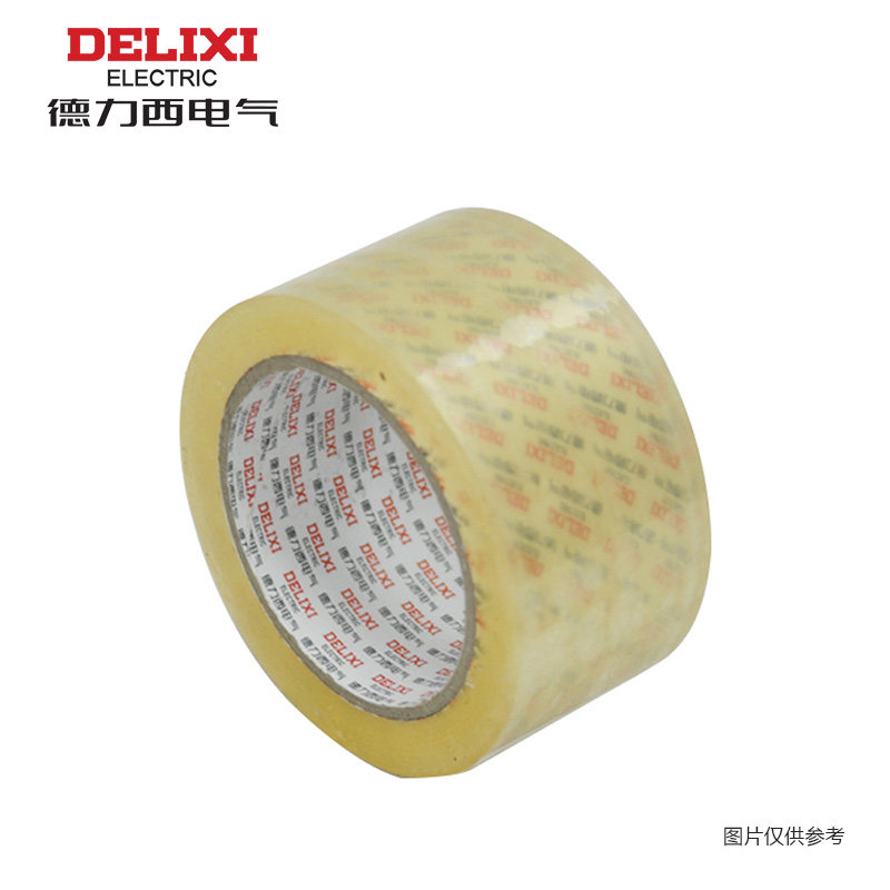 德力西封箱胶带加厚透明胶纸快递箱80码24mm36mm55mmDHEHF002