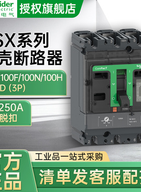 施耐德断路器NSX系列100F100N空气开关TM80DTM100D