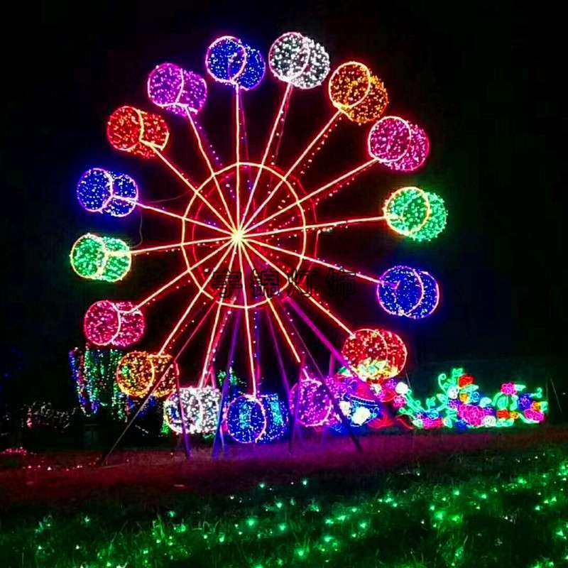 LED户外工程节日亮化 装饰风车造型灯 热气球动态摩天轮灯,节庆用品/礼品,装饰灯,淘宝优惠券,粉丝福利购,淘宝优惠卷