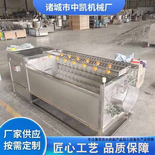 土豆红薯毛刷清洗去皮机 花生毛辊清洗设备不锈钢毛刷果蔬清洗机