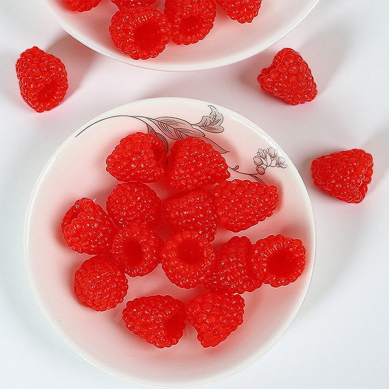 PVC仿真树莓草莓桑葚模型diy奶油胶装饰配件迷你覆盆子小浆果道具