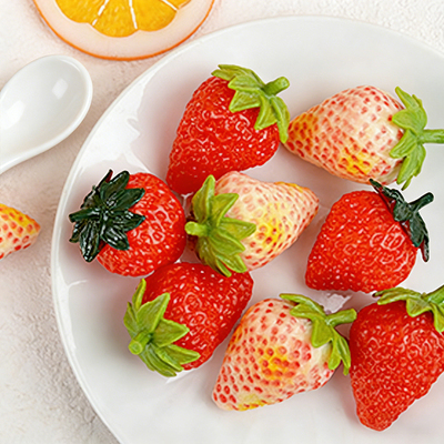 仿真草莓模型PVC塑料假水果