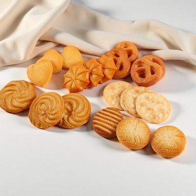 仿真食物曲奇饼干模型店铺前台摆件桌面装饰美食拍摄展示教学道具