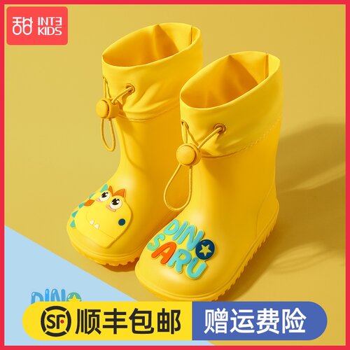 儿童雨鞋男童宝宝防滑雨靴女童夏季学生小童幼儿水鞋防水小孩胶鞋