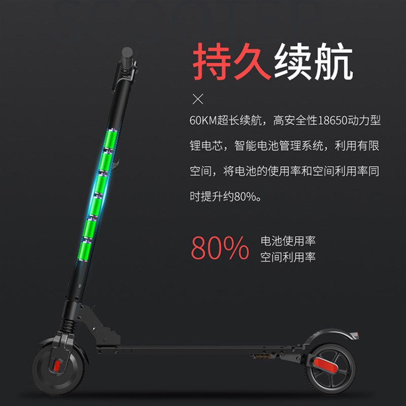 电动滑板车两轮代步车折叠迷你锂电池自行车便携代驾车电瓶车成人