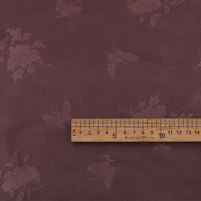 折枝花蝶暗花纱明制长短衫汉服面料提花女装马面裙布料