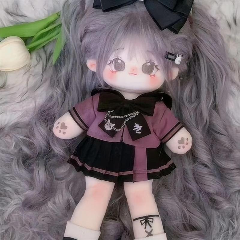 长腿狼妹棉花g娃娃女古风32cm假发裸娃正版公仔娃娃玩具送闺蜜礼