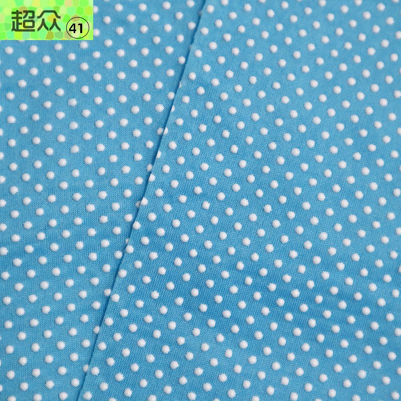 滴弹力服装服饰装饰品防滑布印花加工瑜伽铺巾垫pvc针织布塑布