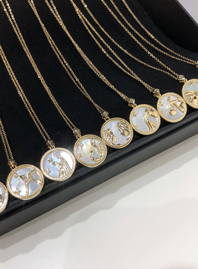 十二星座项链小众设计感金色气质时尚简约2020新款女锁骨链个性潮