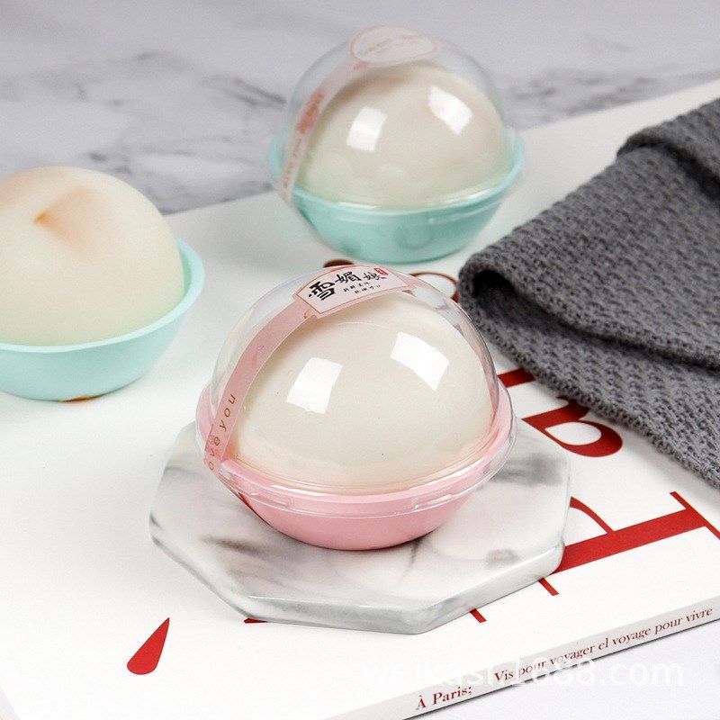 厂家直销圆形雪媚娘单粒塑料包装盒蛋黄酥肉松小贝泡芙打包盒