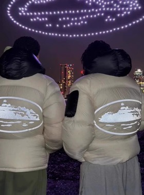 CTST美式CORTEIZ BUSTER恶魔岛潮牌连帽棉服外套男士冬季棉服