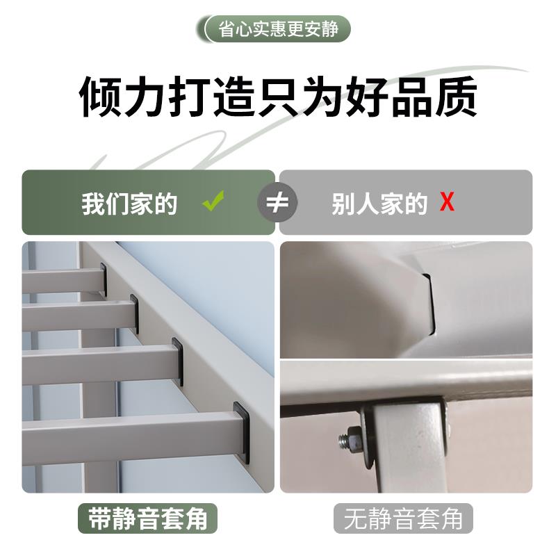 K8上下铺铁床双层铁架床双人员工宿舍上下床工人学校架子高低铁艺