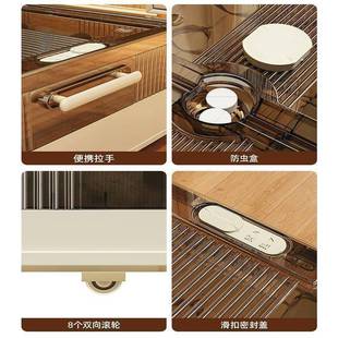 衣服被子塑料整理床下收纳盒储物箱 床底收纳箱家用扁平带轮抽屉式