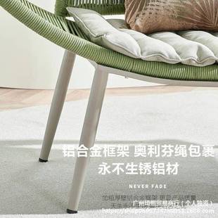 户外沙发QBP组合室水外阳双人休闲花园光庭院阳台防房民宿藤编沙
