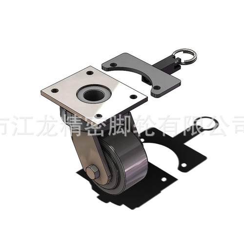 导脚轮PP轮超型脚轮车重工业推DRD脚轮滑轮PVC脚轮带刹车万电向轮