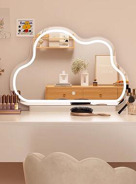 朵带灯梳妆192镜台式桌面D化妆镜轻奢智能镜卧室L梳妆云E台网红款