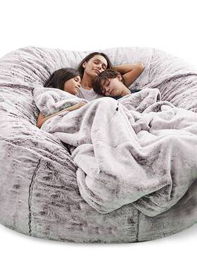 懒人沙厂发豆包人造毛皮豆F袋豆豆沙发跨境5FT6FT7T可源头家直销